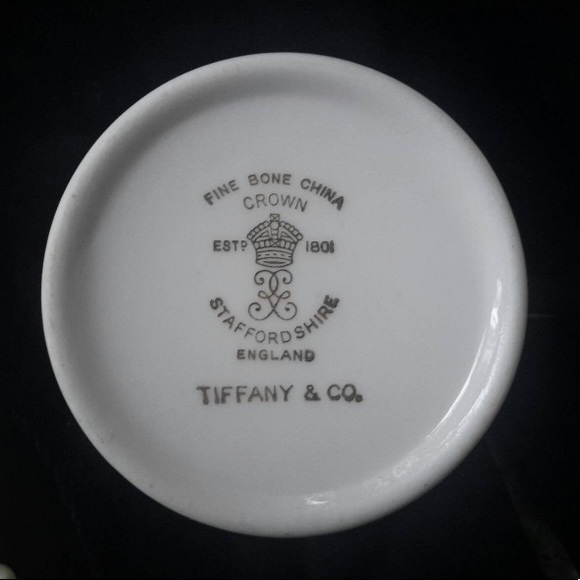 Tiffany & Co. 14K Gold Trim England Expresso Cup - Picture 2 of 5